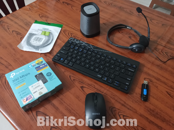 Keyboard Mouse Speaker Headphone Wifi Adapter Pendrive